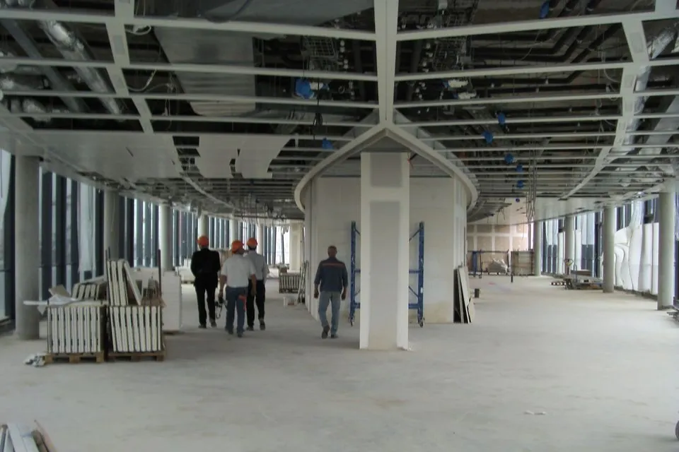 Microsoft, Issy — plateau en travaux